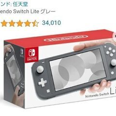 SwitchLite【グレー】+Switchソフト2点※箱完備、...