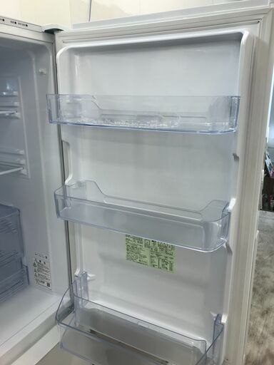 6ヶ月保証付き！！2ドア冷蔵庫　シャープ　SHARP　SJ-AK31G-W　310L　2021年製　幅(W) 560mm × 奥行(D)665mm ×  高さ(H) 1698mm　クリーニング　動作確認済
