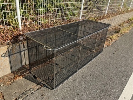 ステンレス製ゴミ収集ボックス　ゴミ箱　ゴミステーション