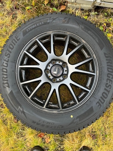 BRIDGESTONE BLIZZAK DM-V3 225/65R17 4本 ダンロップアルミホイール 1シーズン使用 23,680円