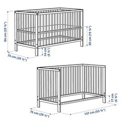 IKEA ベビーベッドの画像