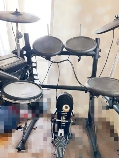 Roland 電子ドラムセット+ドラムスティック、プラグ交換パーツ