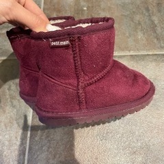 プティマイン　ムートンブーツ14cmの画像