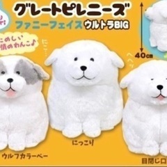 新品【むっちりグレートピレニーズ 】ファニーフェイスぬいぐるみの画像