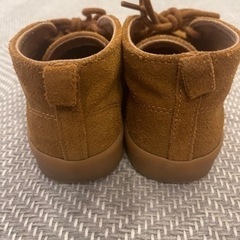 スエード　紐靴　17cmの画像