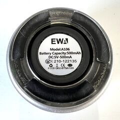 【最終値下げ】2個（シルバー・ブラック）セット　ケース付き EWA A106 ポータブル ミニ ワイヤレス Bluetooth スピーカーの画像