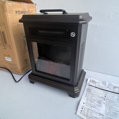 QVC POWER HEAT 暖炉風 ストーブ型電気ヒーター 電気温風機 　型番 CFS-40209-02の画像