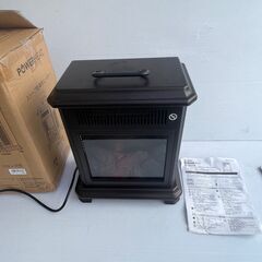QVC POWER HEAT 暖炉風 ストーブ型電気ヒーター 電気温風機 　型番 CFS-40209-02の画像