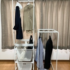 IKEAイケア　取引中 ALGOT アルゴート　ハンガーラック２個セットの画像