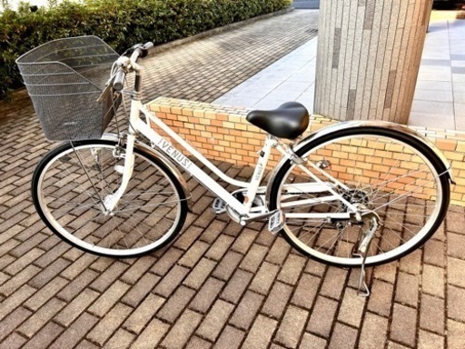 自転車　VENUS ホワイト　26インチ