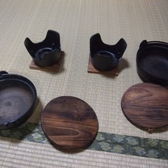 [引き取り者決まりました] 鍋の２セットです。　固形燃料用の画像