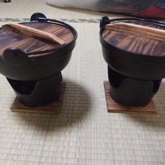 [引き取り者決まりました] 鍋の２セットです。　固形燃料用の画像