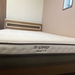 【受付終了】ニトリ　N-sleep マットレス　ベッドフレーム　ダブルベッドの画像