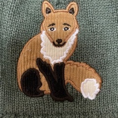 babyGAP 44センチ 狐 美品 きつね GAP ニット帽　ベビー・キッズ用の画像