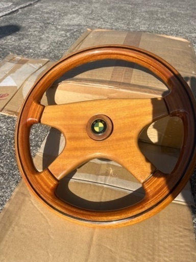 BMW木製ハンドル