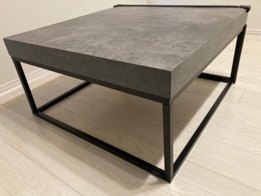 2024 ローテーブル コンクリート調 縦/横75×高さ38