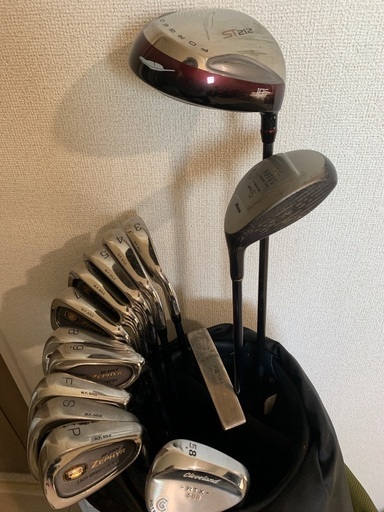 【ミズノ/ゼファーSR 9本】クリーブランド　RTX 588 ゴルフクラブ　ボール　バッグセット