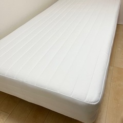 【値下げ】無印良品　脚付マットレス　シングル　ベッド(美品)