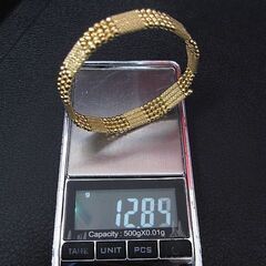 K18 マグネット ブレスレット ネックレス 色々な使い方可能 12.8ｇ ゴールドの画像