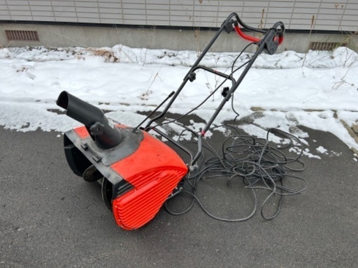 電動除雪機　100Vコンセント付き　SNOW ELEPHANT 札幌市清田区より