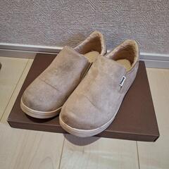 MOZ 靴 モズ Mサイズ 防寒 裏起毛 スリッポン ベージュ ...