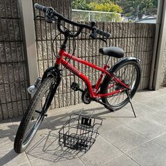 ※美品です　２４インチ　自転車　赤　