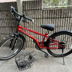 ※美品です　２４インチ　自転車　赤　の画像