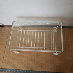 猫脚ガラス天板かわいいテーブルの画像