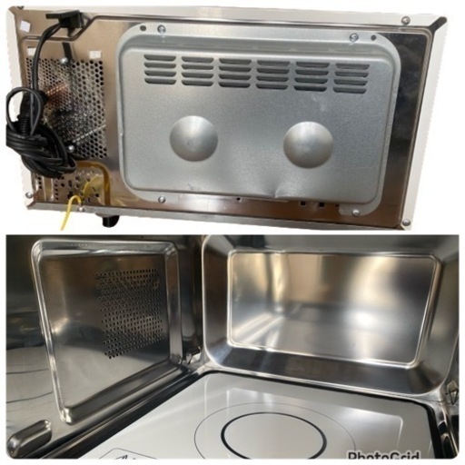 2019年製? アイリスオーヤマ カウンタートップ オーブンレンジ 18L フラットテーブル ヘルツフリー ホワイト MO-F1805