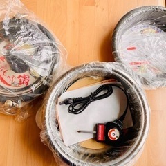 【新品未使用】電気鍋　鍋、しゃぶしゃぶ、湯豆腐などの画像