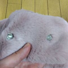 LOVELY ビジュー付きマフラー　ピンクの画像