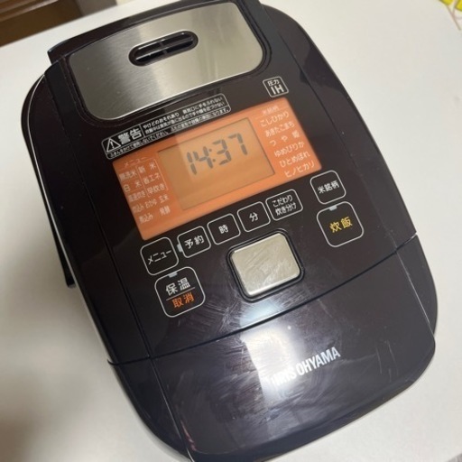 アイリスオーヤマ　圧力IHジャー炊飯器3合　RC-PH30-T ブラウン