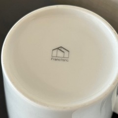 Francfranc フランフラン モダンな瞳デザインのマグカップ ★2点セット★の画像