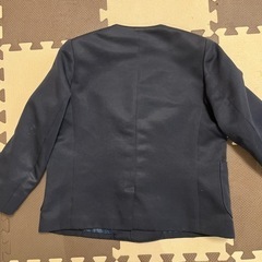 小学校上着　紺色ダブル　130Aサイズ　男女兼用の画像