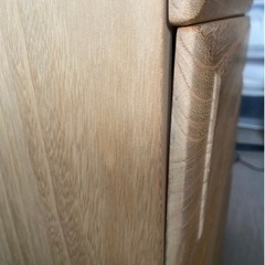 タイヤ付き桐タンス（塗装なし）の画像