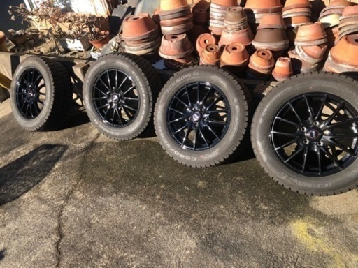 ホイール、スタットレス4本セット(DOSホイール, グッドイヤー アイスナビ 6)