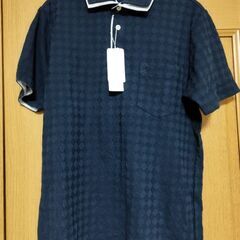 男性用ポロシャツ　Ｍサイズ　紺