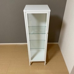 IKEA イケア BAGGEBO バッゲボー キャビネット ガラス扉 メタル /ホワイト 34 x30 x116 cm チェスト おしゃれ　北欧　かわいい 白 ホワイト おすすめ シンプル 棚 収納棚 本棚  ホワイト シェルフユニット カラーボックスの画像