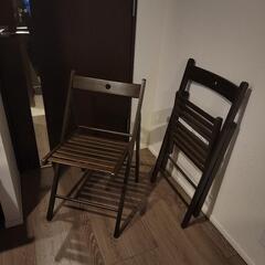 IKEA イケア 折りたたみチェア 二脚セット