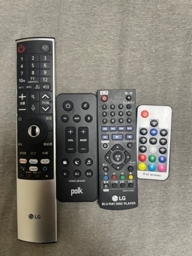 4K 65型 スマート テレビ サウンドバー テレビ台 一括販売 LG Polk AUDIO