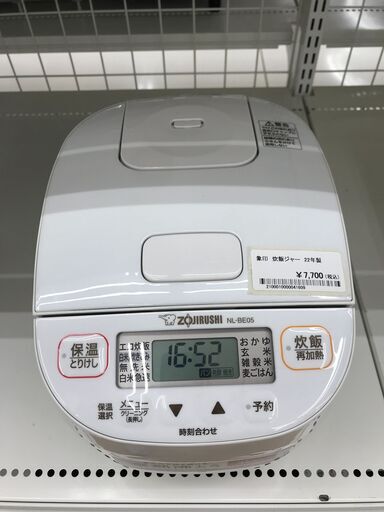 ★ジモティ割あり★ 象印 炊飯ジャー NL-BE05 3合炊き 22年製 動作確認／クリーニング済み KJ3706
