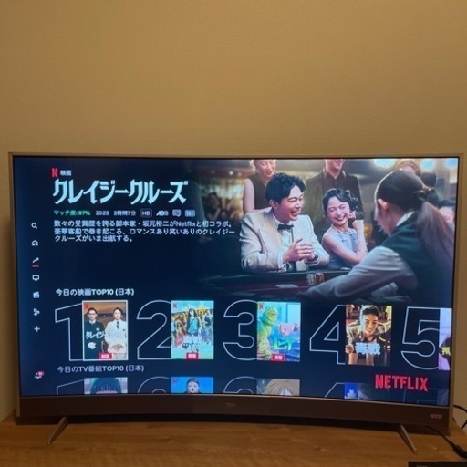 TCL】49インチ 液晶テレビ FHD 曲面ディスプレイ