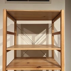 無印良品 パイン材 ユニットシェルフ オープンシェルフ 収納棚 家具の画像