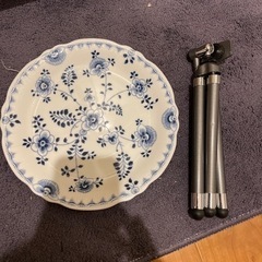 皿とカメラ脚立