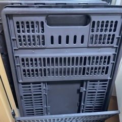 DAISO 折りたたみコンテナ(47×35×23cm)500円商...