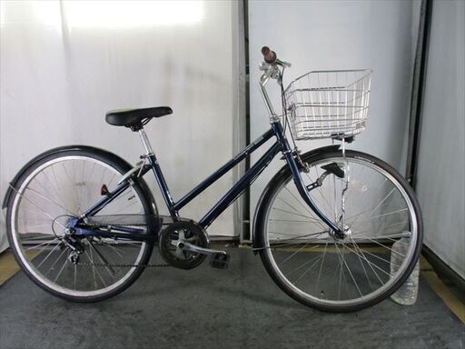 Ｄ161　★限定特価　整備済み★ブリヂストン　サブナードスポーツ　ネイビー　アルミ★ 中古自転車 【26インチ　】 (*^▽^*)