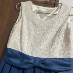 【夏物】 バイカラードレス　Mサイズの画像