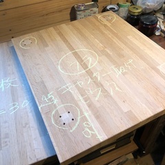 ナラの集成材（厚み30mm）の画像