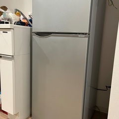 ★春からの新生活に★SHARP 2ドア冷凍冷蔵庫118Lーシルバー（2017年製）の画像