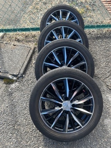 アルミホイール4本タイヤ付き　ウェッズ　　レオニス